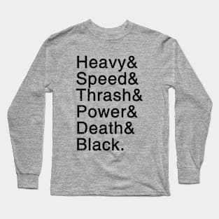 Metal Helvetica v2 Long Sleeve T-Shirt